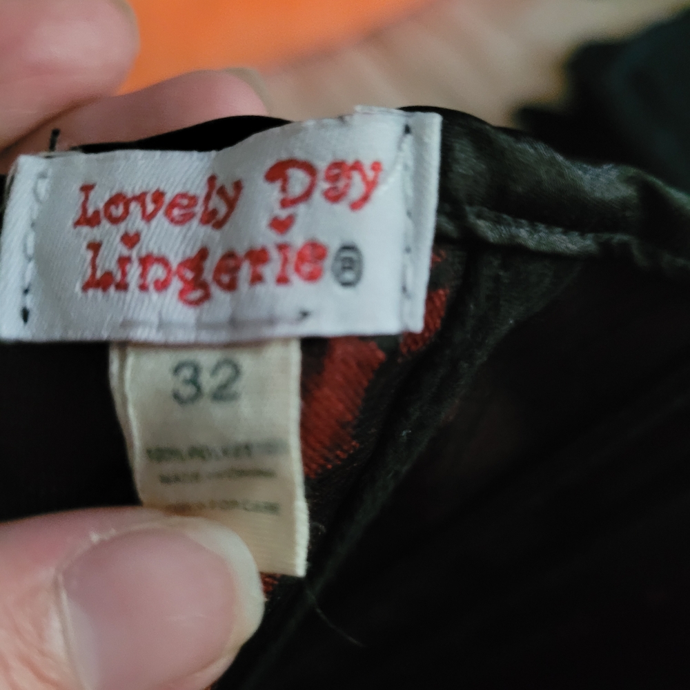 Lovely Day Lingerie Black and Red Lingerie